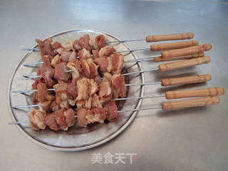 烤羊肉串的做法步骤:8