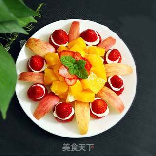 圣诞水果拼盘的做法步骤:8