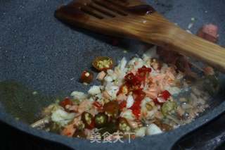 香烤肉末泡椒金针菇的做法步骤:5
