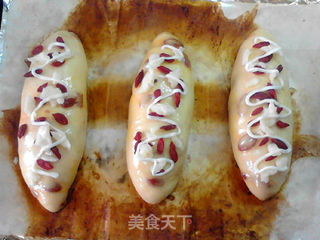 #烤箱美食#乳酪枸杞面包的做法步骤:13
