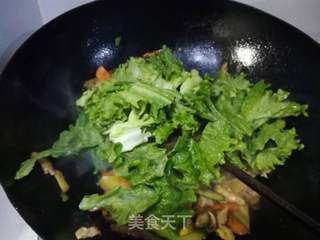 蚝油香菇炒杂蔬的做法步骤:12