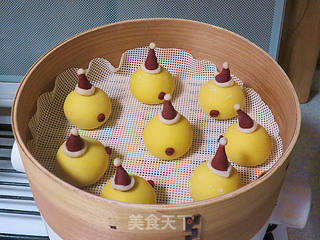 圣诞季【圣诞小鸡家族馒头】的做法步骤:23