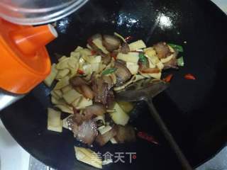 干锅腊肉杏鲍菇的做法步骤:13