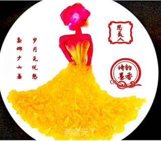 美人盘画的做法步骤:6