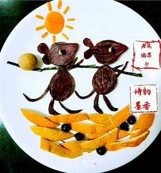 鼠趣盘画的做法步骤:4