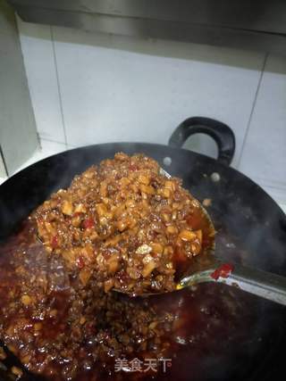 私房杏鲍菇牛肉酱的做法步骤:11