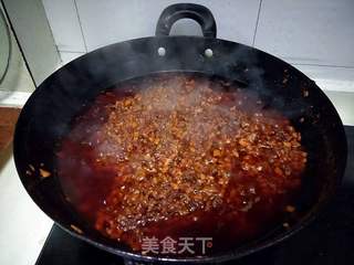 私房杏鲍菇牛肉酱的做法步骤：10