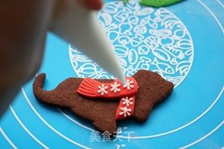 穿着毛衣的圣诞狗狗饼干的做法步骤:18