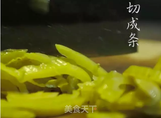 潮音潮人：猪肉炒咸菜的做法步骤：1