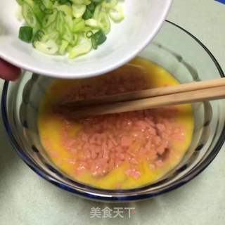 火腿厚蛋烧的做法步骤:7