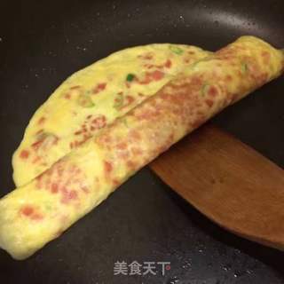 火腿厚蛋烧的做法步骤:10