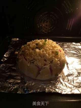 #烤箱美食#~芝士烤馒头的做法步骤:9