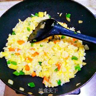 菠萝饭的做法步骤:7