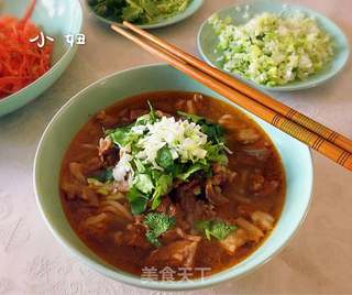 羊肉荞麦面饸饹的做法步骤:16