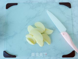 苹果香蕉白桃酱奶昔的做法步骤:3