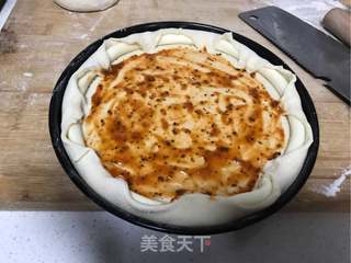 芝心牛肉披萨的做法步骤:8