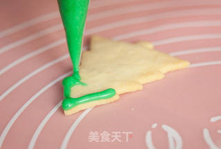 圣诞树饼干(不用模具也能做出)的做法步骤:12