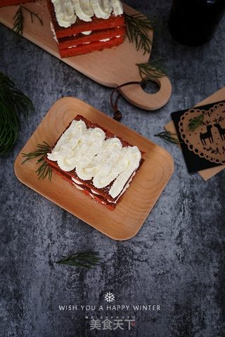 红丝绒戚风奶油蛋糕的做法步骤:23