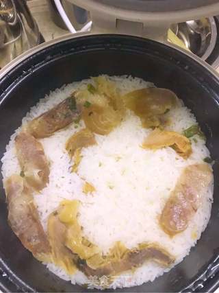 快手晚餐-电饭锅煲仔饭的做法步骤:4