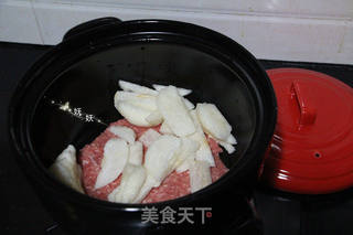 雪梨肉饼汤的做法步骤:7
