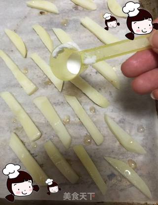 原创【?仙草味道?私房菜?】?女儿?的?味道??烘烤马铃薯条?的做法步骤:9