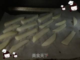原创【?仙草味道?私房菜?】?女儿?的?味道??烘烤马铃薯条?的做法步骤:10