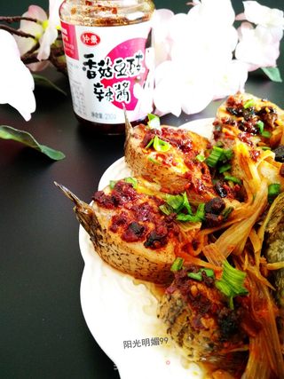 豆豉蒸鲈鱼的做法步骤:8
