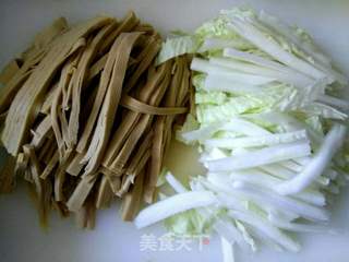 大白菜烧豆腐丝的做法步骤:3