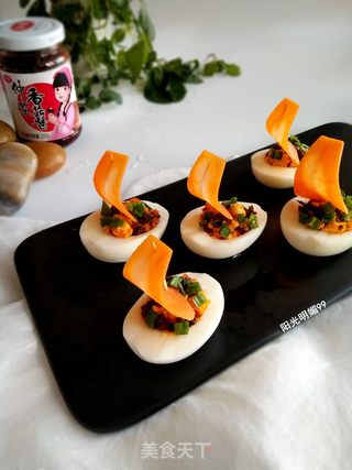 一帆风顺鸡蛋盏的做法步骤:12