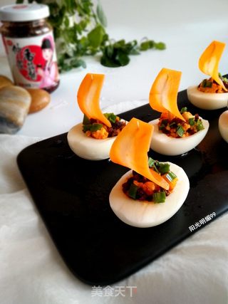 一帆风顺鸡蛋盏的做法步骤:15