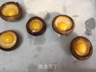 鹌鹑蛋烤香菇的做法步骤：5