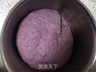 紫薯玫瑰馒头的做法步骤:6