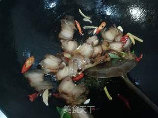 干锅腊肉杏鲍菇的做法步骤:11