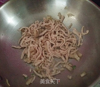 莴笋炒肉丝的做法步骤:12