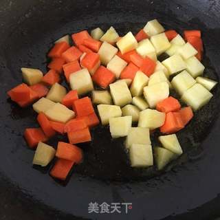 咖喱脆皮猪排饭的做法步骤:9
