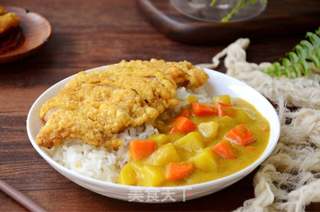 咖喱脆皮猪排饭的做法步骤:18