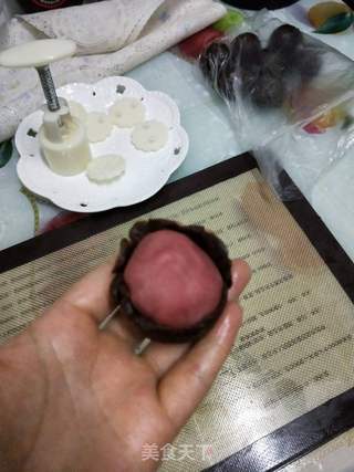 巧克力豆沙饼的做法步骤:7