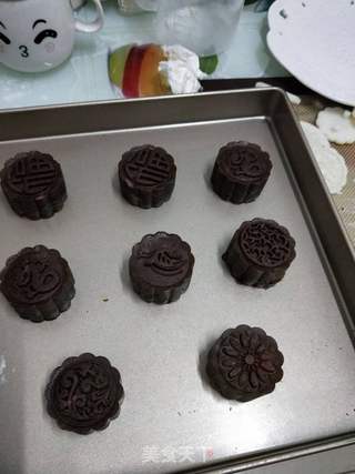 巧克力豆沙饼的做法步骤:9