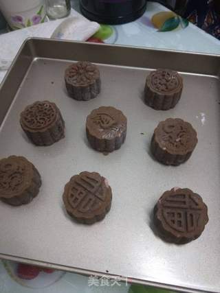 巧克力豆沙饼的做法步骤:10