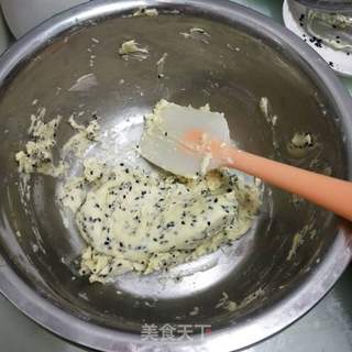 黄油黑芝麻小圆饼的做法步骤:9