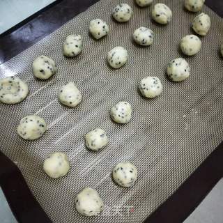 黄油黑芝麻小圆饼的做法步骤:10