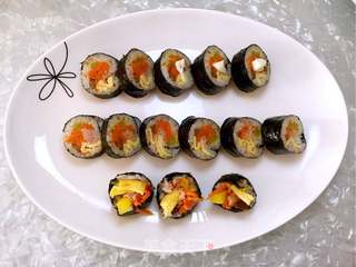 金枪鱼紫菜包饭的做法步骤:18