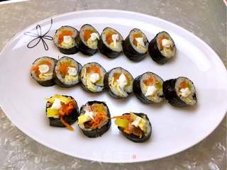 金枪鱼紫菜包饭的做法步骤:19