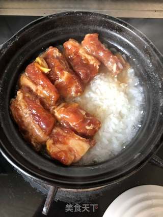 排骨煲仔饭的做法步骤：4
