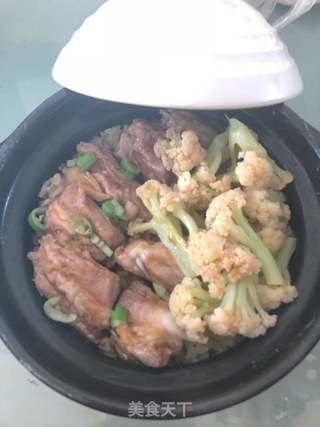 排骨煲仔饭的做法步骤:5