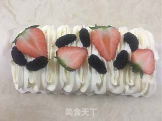 水果奶油蛋糕卷的做法步骤：13