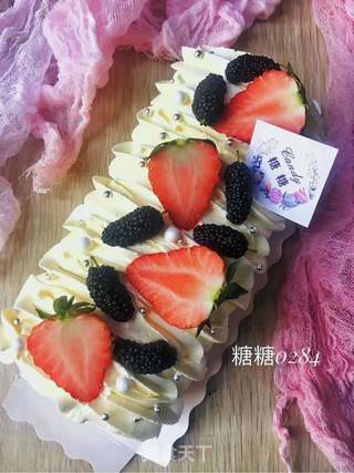 水果奶油蛋糕卷的做法步骤：15