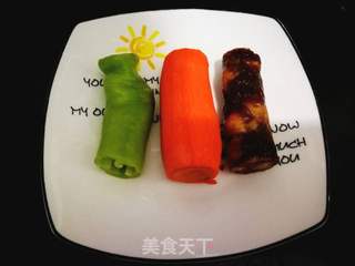 腊肠炒饭的做法步骤:2