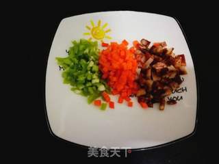 腊肠炒饭的做法步骤:3
