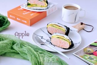 三文鱼肠海苔包饭的做法步骤:13